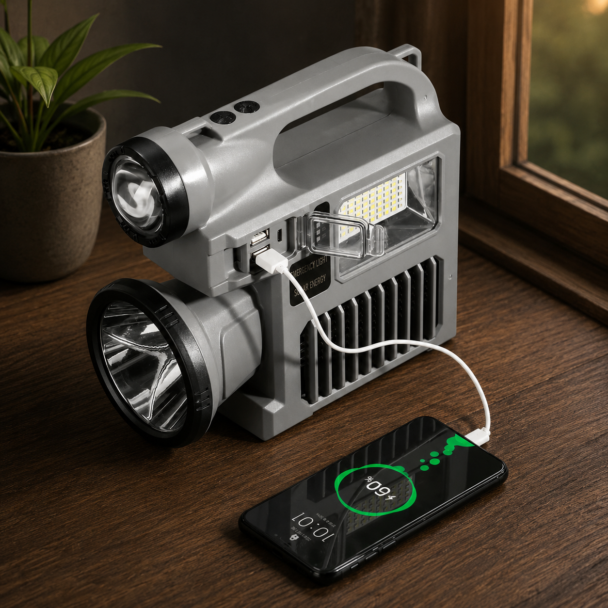 Multifunctional Solar Searchlight & Mosquito Trap