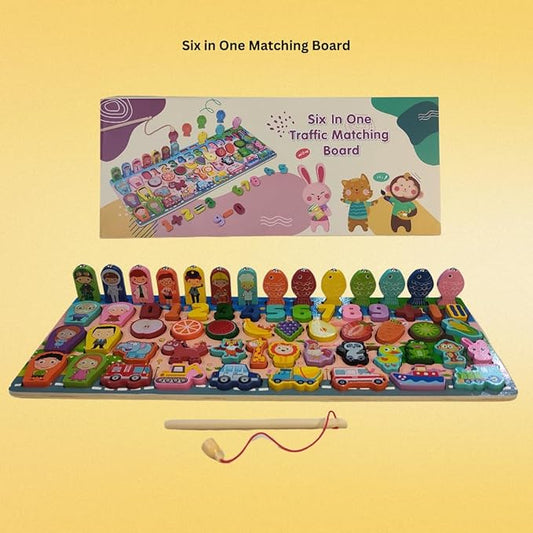 KidzLearn - 6 - in - 1 Traffic Matching & Counting Board